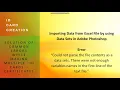 Could not parse the file contents as a data sets There were not enough variables names in the first