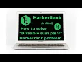 Divisible Sum Pairs HackerRank Solution problem Explained in Hindi coding4u