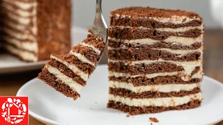 Торт Шоколадная девочка! Один из самых вкусных тортов! Быстро и просто! Без желатина! Нежнейший!