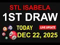 Lagu STL ISABELA 1ST DRAW - DEC 22, 2025 Results (LIVE UPDATE)