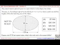 2003 General Maths HSC Q11 Find area of ellipse Oval with given major minor diameters