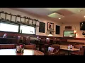 Inside a restaurant called the Howling Rooster