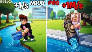DRENA EL AGUA +1 POR CLICK Vaciando Piscinas, Descubriendo Nuevos Peces Secretos Y Legendarios!😃🐟🐠