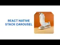React Native Stack Carousel Card Animation With Reanimated And Gesture Handler From Scratch