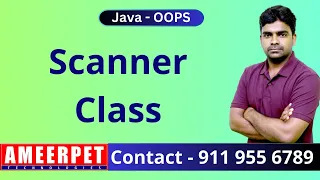 Scanner Class in Java Ameerpet Technologies By Srinivas