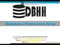 Database Homework Help