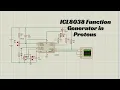 How to Build a Function Generator Using ICL8038 in Proteus Sine Square Triangle Waveforms