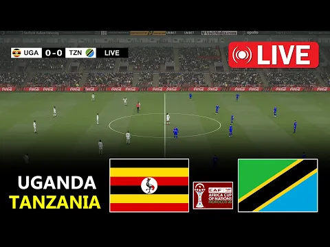 Video Thumbnail: Uganda vs Tanzania | Africa Cup Of Nations 2025 | Full Match Streaming | PES 21 Simulation
