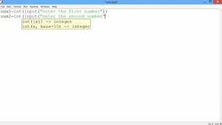 Subtraction of two numbers in python by user input