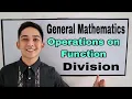 Operations on Function - Division I Senor Pablo TV