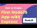 How to create your first Nodejs application with Express in 5 mins 2020