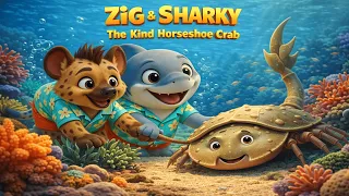 🦀💖😊🎵 Zig & Sharky Song 🎵 The Kind Horseshoe Crab 🎵 Fun Kids Songs 🌈✨