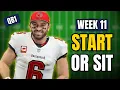 Fantasy Football Week 11 Start Sit Advice Must-Start Players Risky Sits You Should Avoid