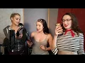 Isabella Rossini Laura Desiree Louise Bordeaux are recording their own Hit Song at the Studio