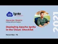 Deploying Apache Ignite in the Cloud A Checklist