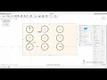 Circular and rectangular sketch pattern