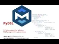 Open MLIR Meeting 12-21-2023 PyDSL a subset of Python for constructing affine transform dialects
