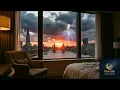 Stormy London Night 🌧️ Thames River View & City Ambience | 1 Hour Sleep Journey
