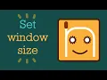 Set window size