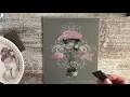 Using Redesign Adhesive Silk Screen Stencil with Chalk Paste