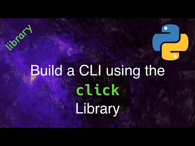 Add a full-featured CLI to your Python scripts/apps using the click library.