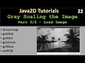 GrayScale Part 3 - Load Png Image Java2D Tutorial