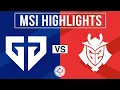 GEN vs G2 Highlights ALL GAMES | MSI 2025 Bracket Stage | Gen.G vs G2 Esports