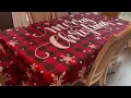 U Artlines Christmas Tablecloth 60x120 Inch for Rectangle Table Waterproof Red Buffalo Plaid Christ