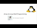 Array In Linux Shell Programming