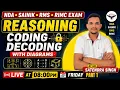 CODING DECODING Top Questions with Diagrams NDA Sainik RMS RIMC Reasoning LIVE 8 PM