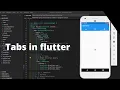 Flutter - Tabs Flutter Tabbed AppBar