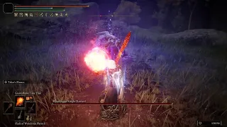 Elden Ring NG Giantsflame Take Thee-Bloodhound Knight Darriwil Boss Pyromancer-Faith Build