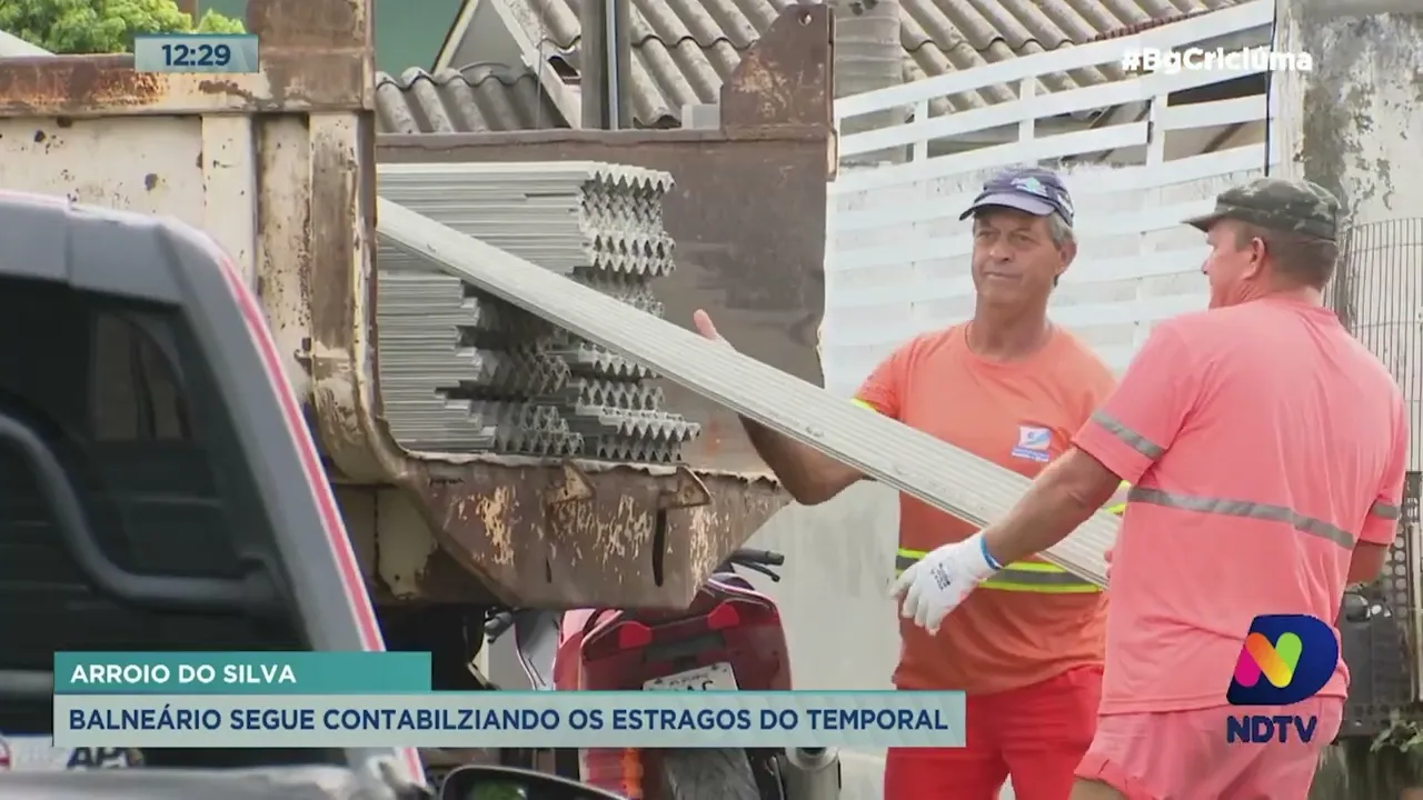 Balneário Arroio do Silva contabiliza estragos e assiste famílias após danos devido às chuvas