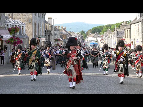 Download MP3 Scotland the Brave by the Massed Bands on the march after the 2019 Dufftown Highland Games in Moray