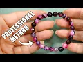 How To Make A Beaded Elastic Bracelet - No Glue Professional Method