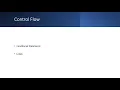 Swift 5 2024 Control Flow
