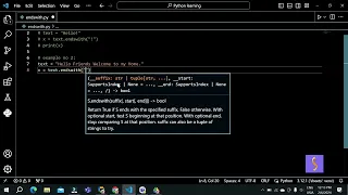 MM Understanding the endswith Method in Python
