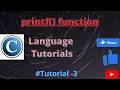 - 3 The output instruction in C Language printf function in C Programming