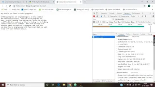 using python to access web data week 3 Request Response cycle