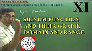 Signum Function and their Graph Class 11 Maths Chapter 2 NCERT SYLLABUS 2019 Q12