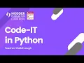 Code-IT in Python Teacher Walkthrough