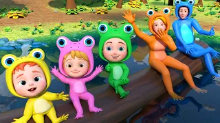 Five Little Speckled Frogs | Nursery Rhymes & Kids Song
