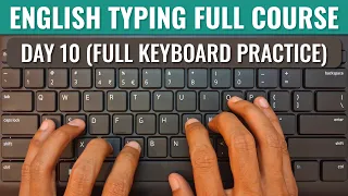 Learn English Typing in 10 Days- DAY 10 | Full Keyboard Practice | Free Typing Lessons | Tech Avi