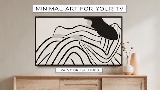 TV Art Screensaver Minimal Modern Line Art Scandinavian Art and TV Background 4K