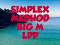 SIMPLEX METHOD BIG M LPP