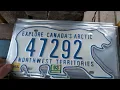 Old License Plates Northwest Territories Polar Bear