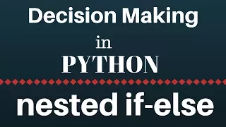 Nested if else Statement in Python