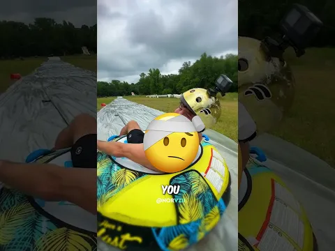 100 Miles an Hour on a slide ended up with a 🤯...