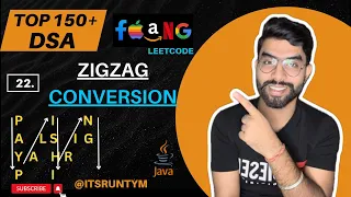 22 Zigzag Conversion String Methods Top 150 DSA Leetcode Coding JAVA