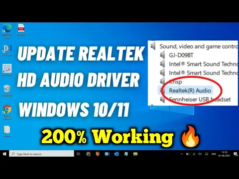 Download MP3 How to Download and Update Realtek HD Audio Driver on Windows 10/Windows 11